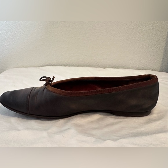 Vintage Chanel Brown Ballet Flats - sz 37 - Picture 10 of 11